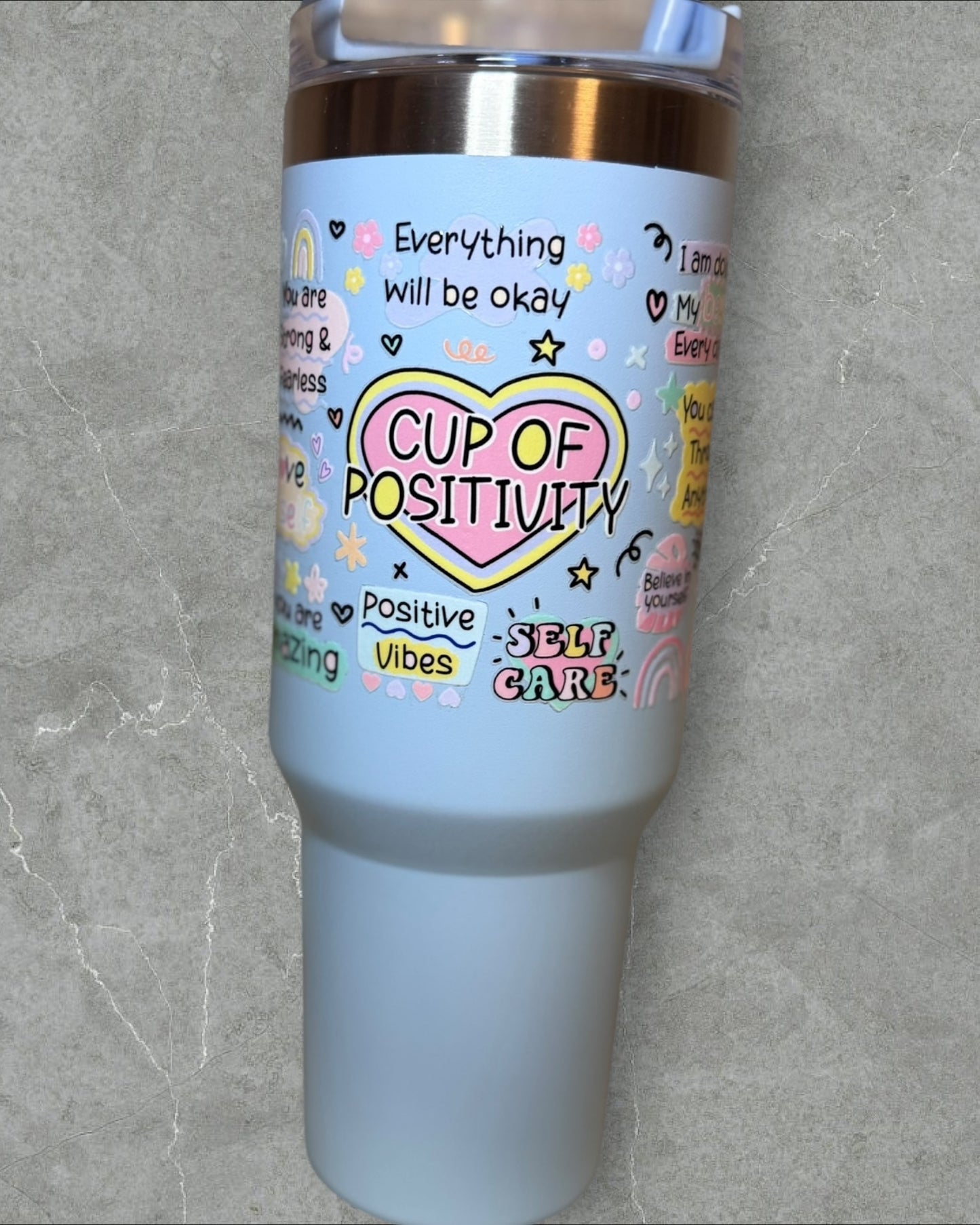 Cup of Positivity 40oz tumbler