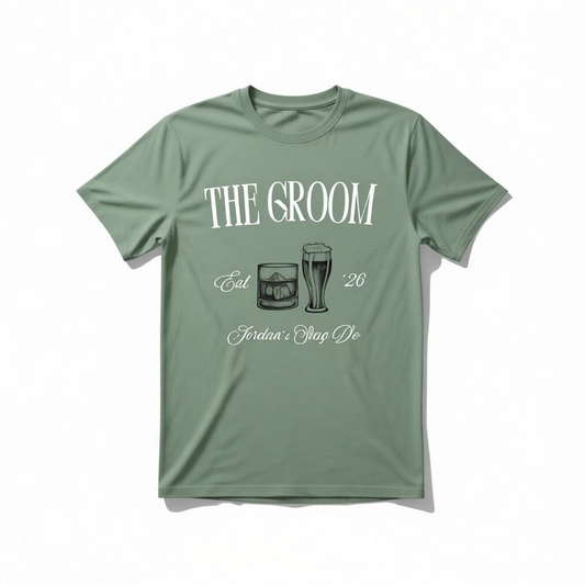 The Groom & The Guys -Personalised Stag Tees