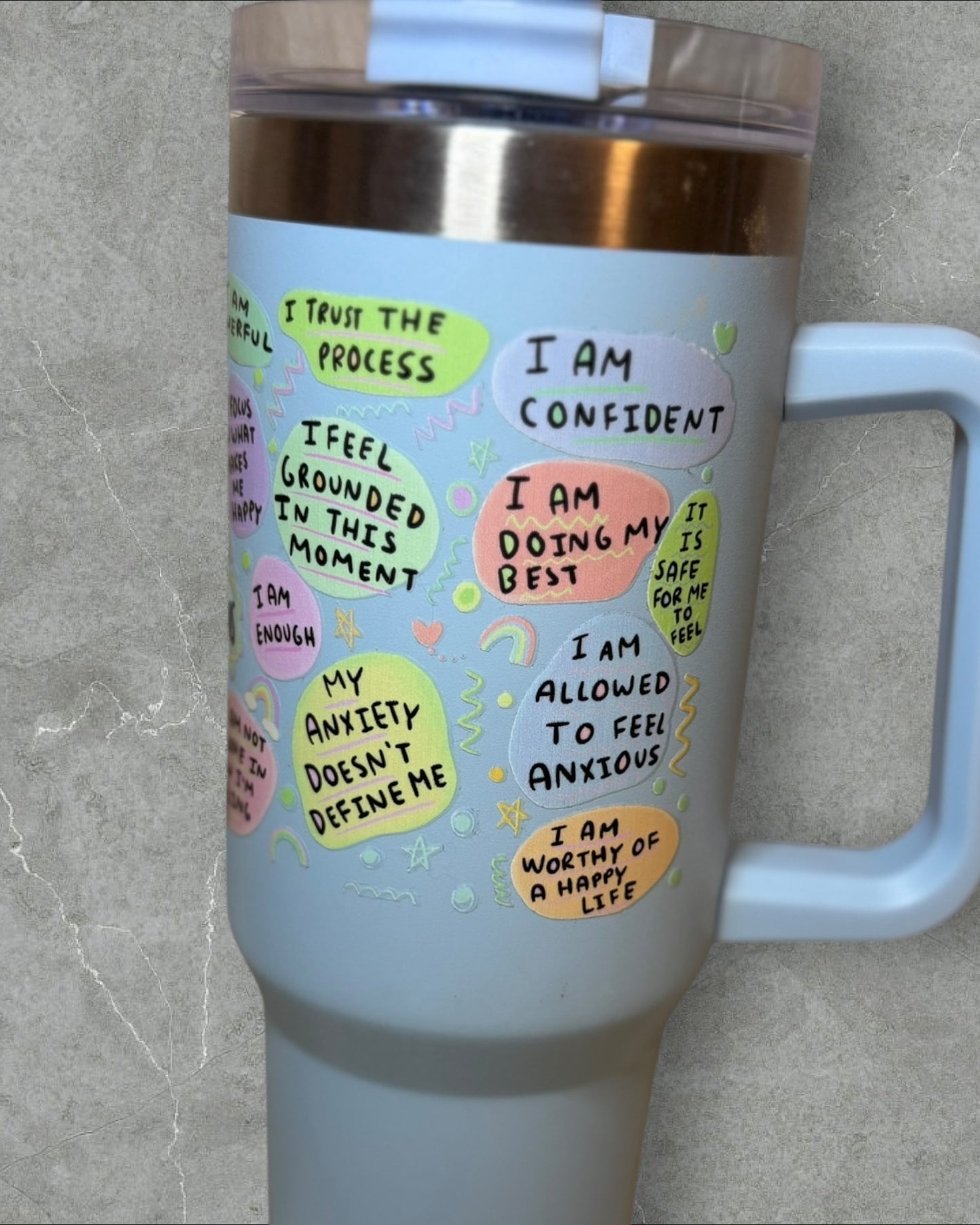 My Anxiety Affirmations 40oz tumbler