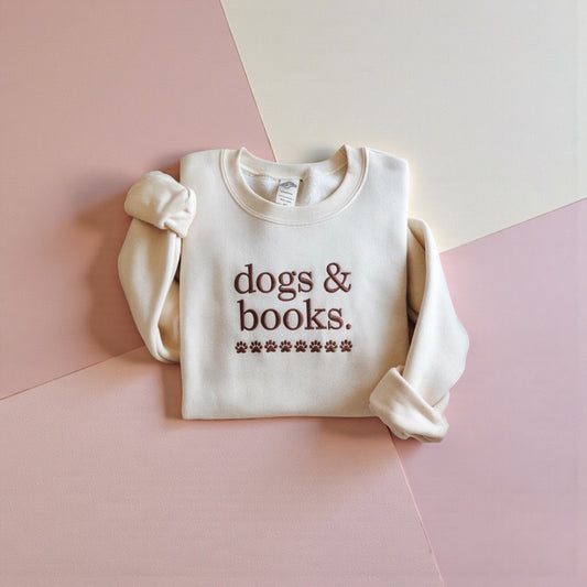 Dogs & books sweatshirt