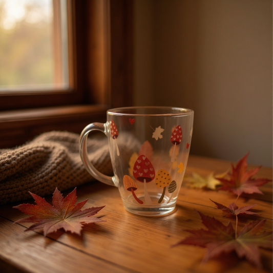 Glass Mushroom Mug