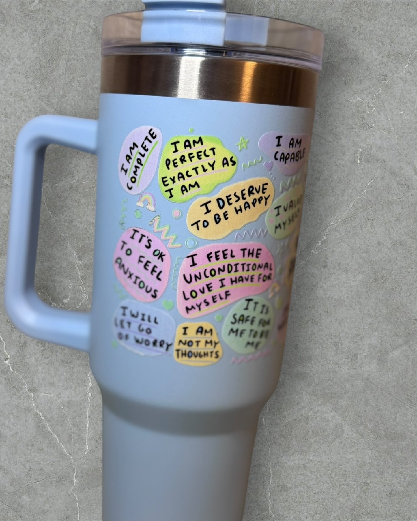 My Anxiety Affirmations 40oz tumbler