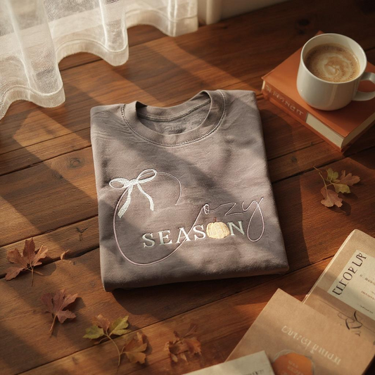 Cozy Season Embroidered Sweatshirt