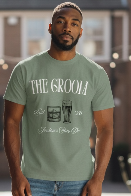 The Groom & The Guys -Personalised Stag Tees
