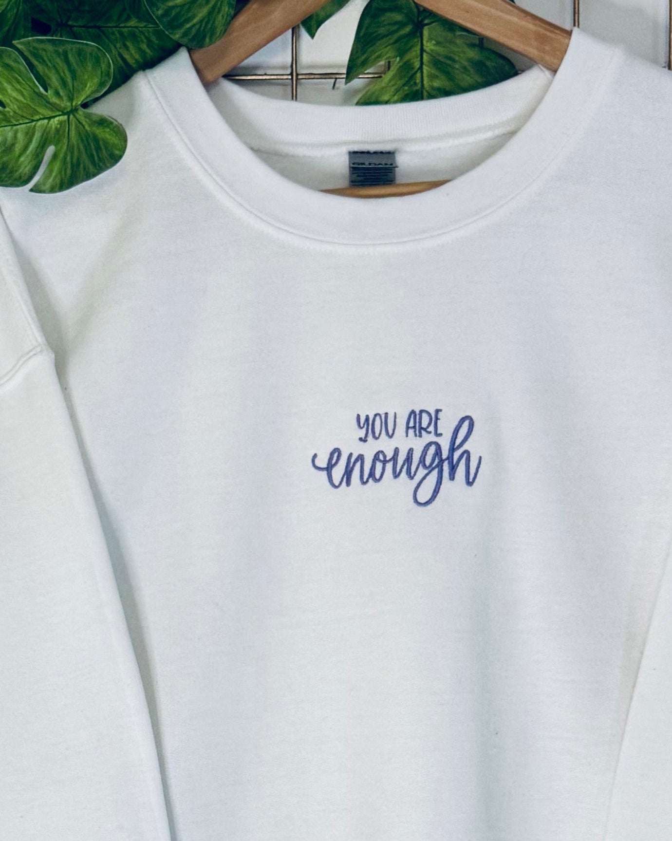 "You Are Enouh" Sweatshirt- lush lilac