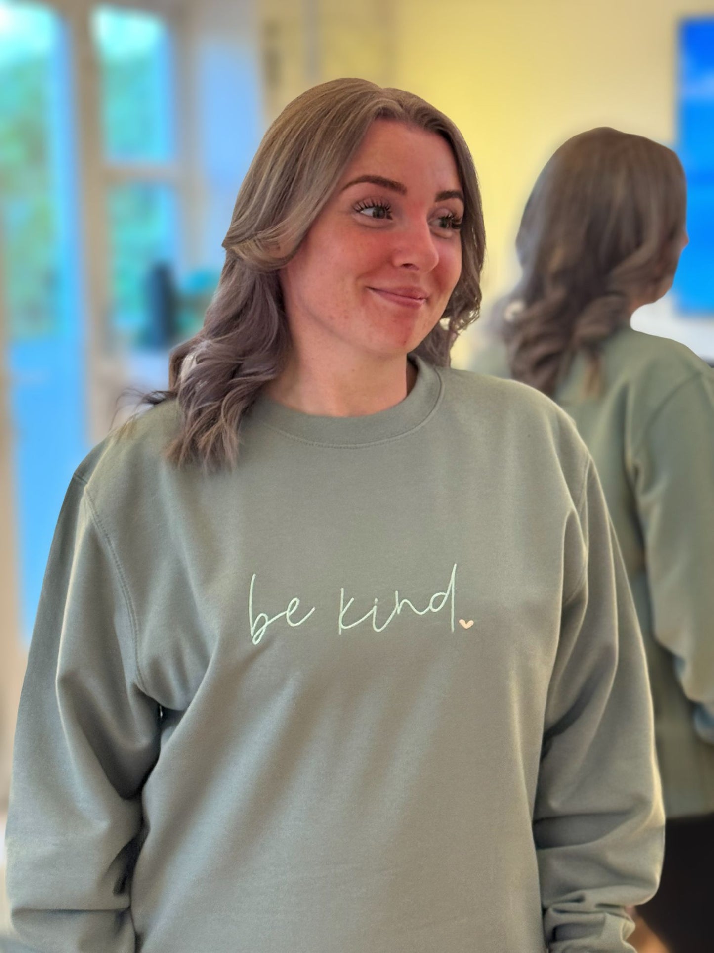 Be Kind Embroidered Sweatshirt