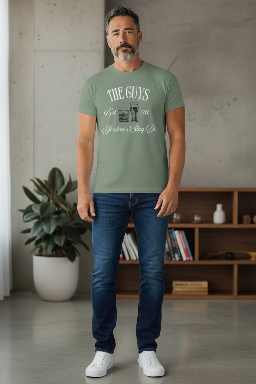 The Groom & The Guys -Personalised Stag Tees